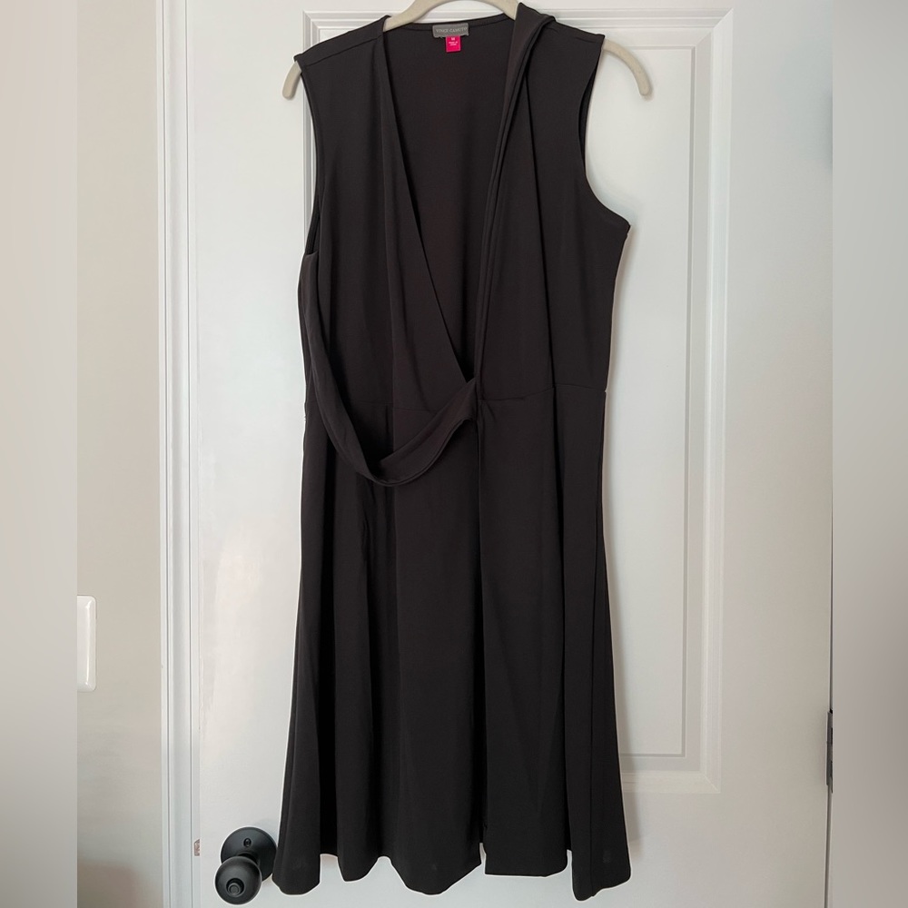 Vince Camuto black wrap dress